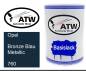 Preview: Opel, Bronze Blau Metallic, 760: 500ml Lackdose, von ATW Autoteile West.
